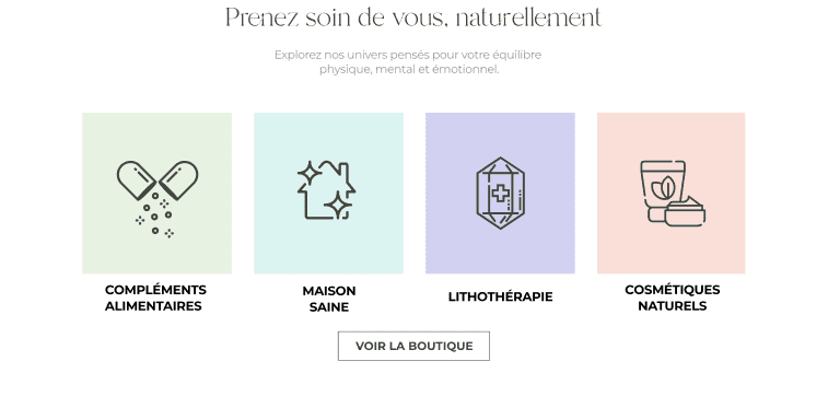 Terre & Vie — boutique en ligne de produits naturels créée par Studio Dahu