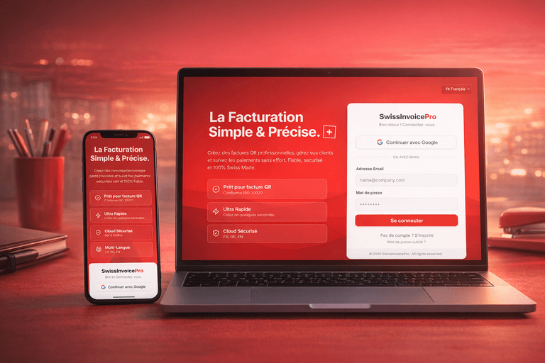 Logiciel SwissInvoice Pro — facturation QR-Bill et gestion financière suisse