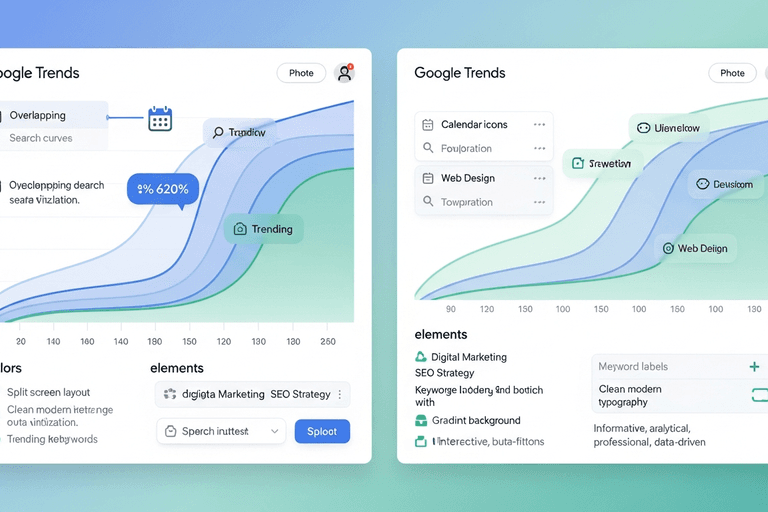 Comparé l'évolution d'une recherche avec Google Trends